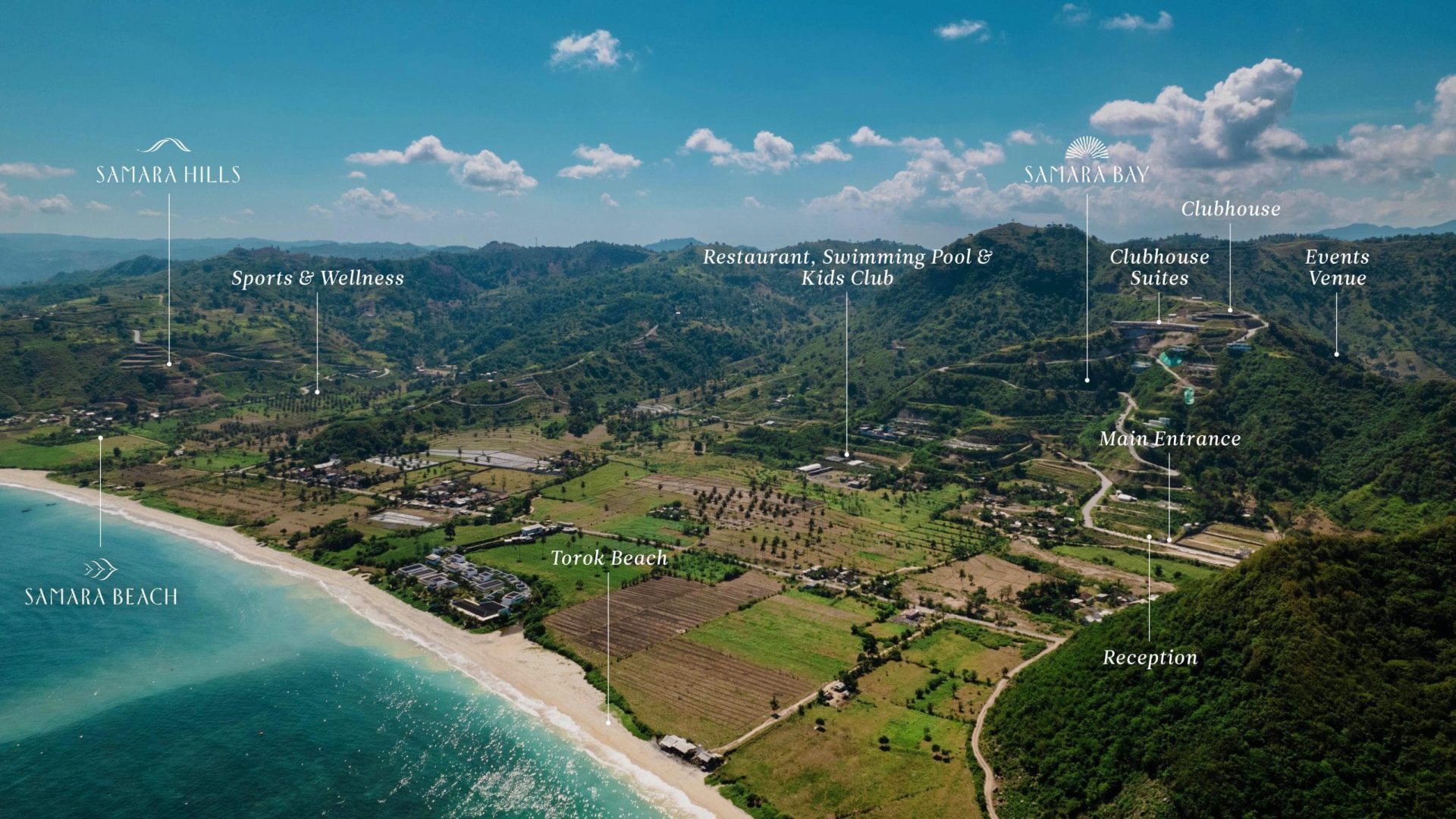 Samara Bay Labelled Aerial