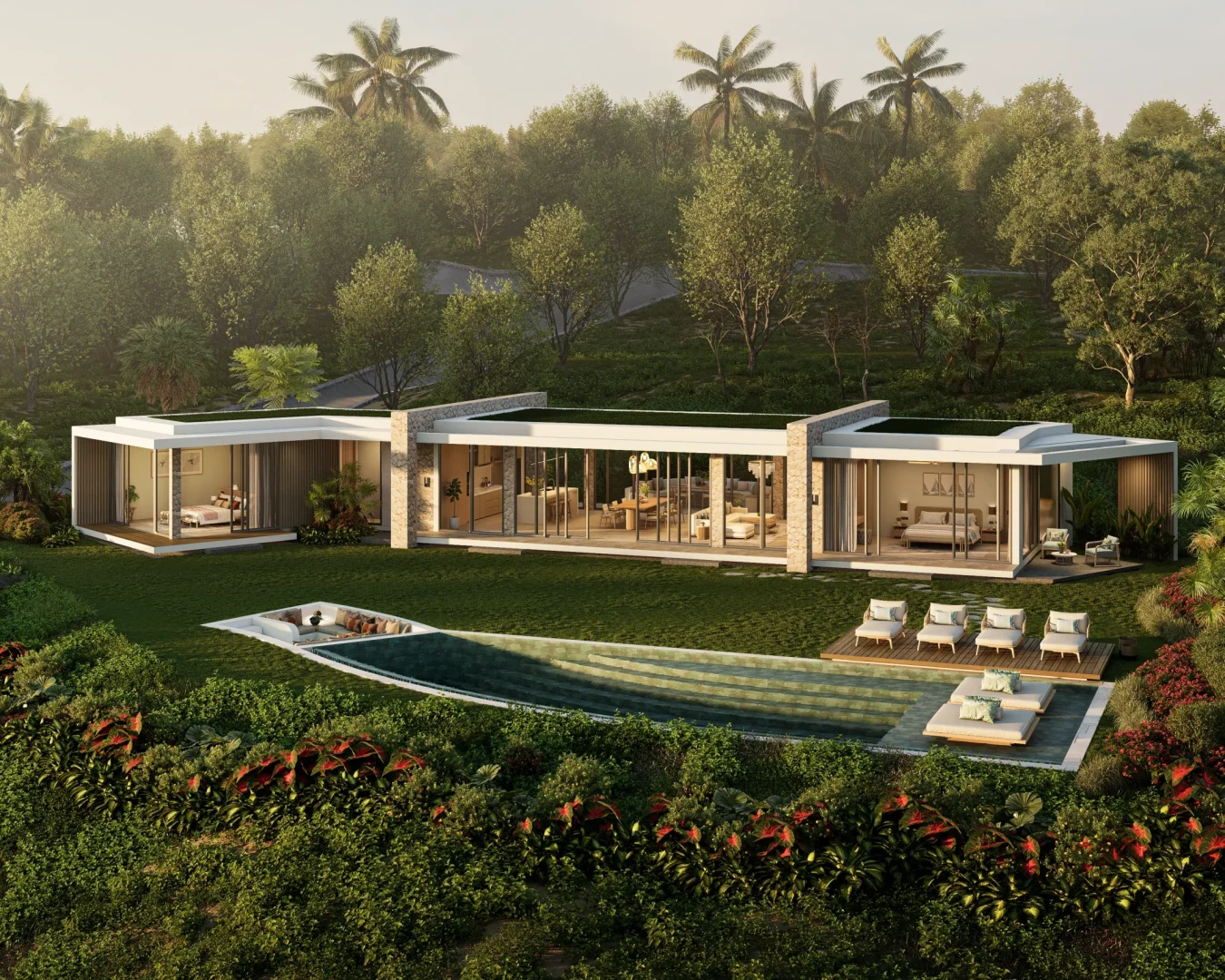 Tamarind 2BR Villa exterior dusk_11zon
