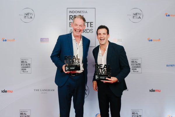Samara Lombok founders Tom Wheeler and Erik Barreto at the Indonesia Real Estate Awards 2026